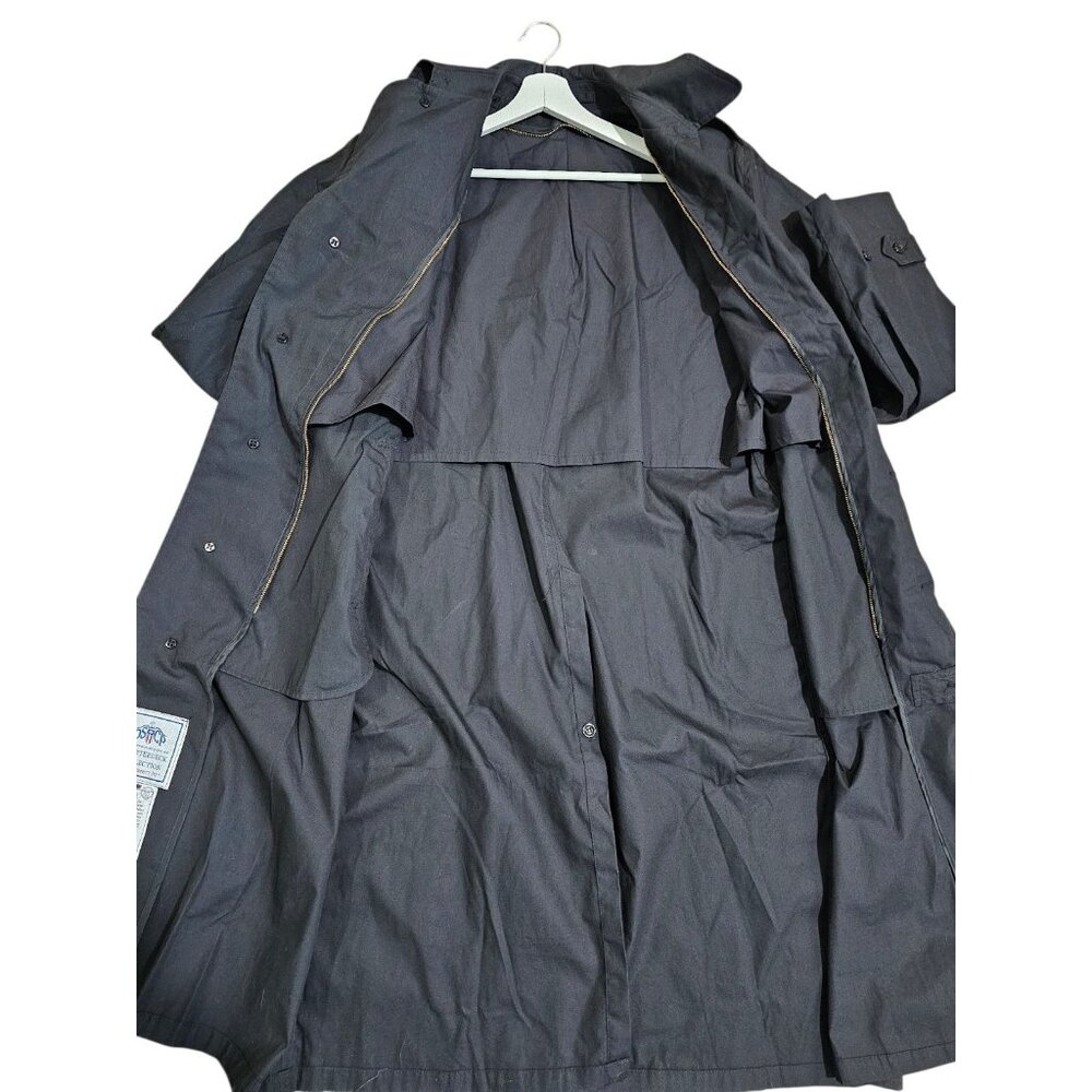 Vintage US Military DSCP Quarterdeck Trench Coat Rain Coat Mens 42XL Classic Lux - Picture 4 of 7